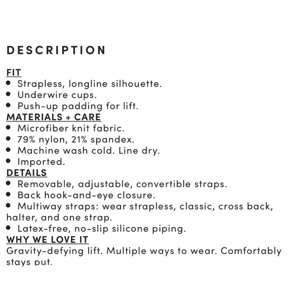 Torrid Women’s Plus Size Push-Up Dark Berry Pink MultiWay Strapless Longline Bra - Picture 6 of 15